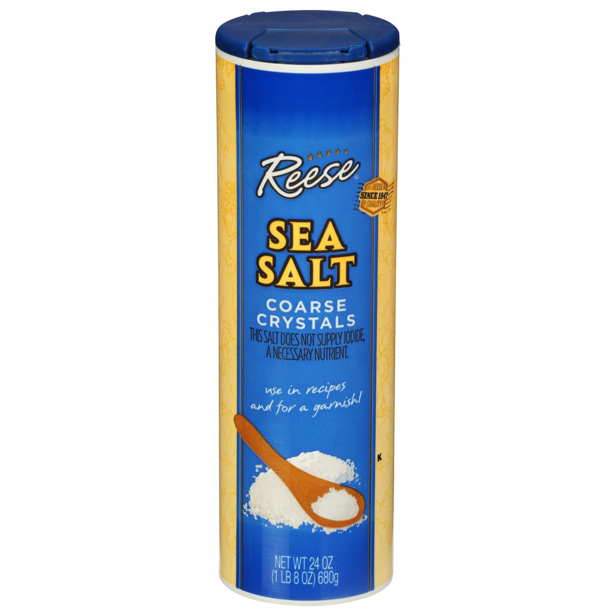 slide 1 of 11, Reese Coarse Sea Salt Crystals, 24 oz