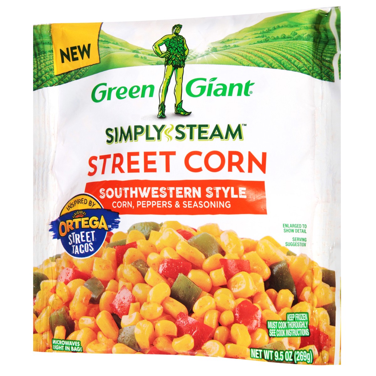 slide 5 of 9, Green Giant Simply Steam Street Corn Southwestern Style, 9.5 oz, 9.5 oz