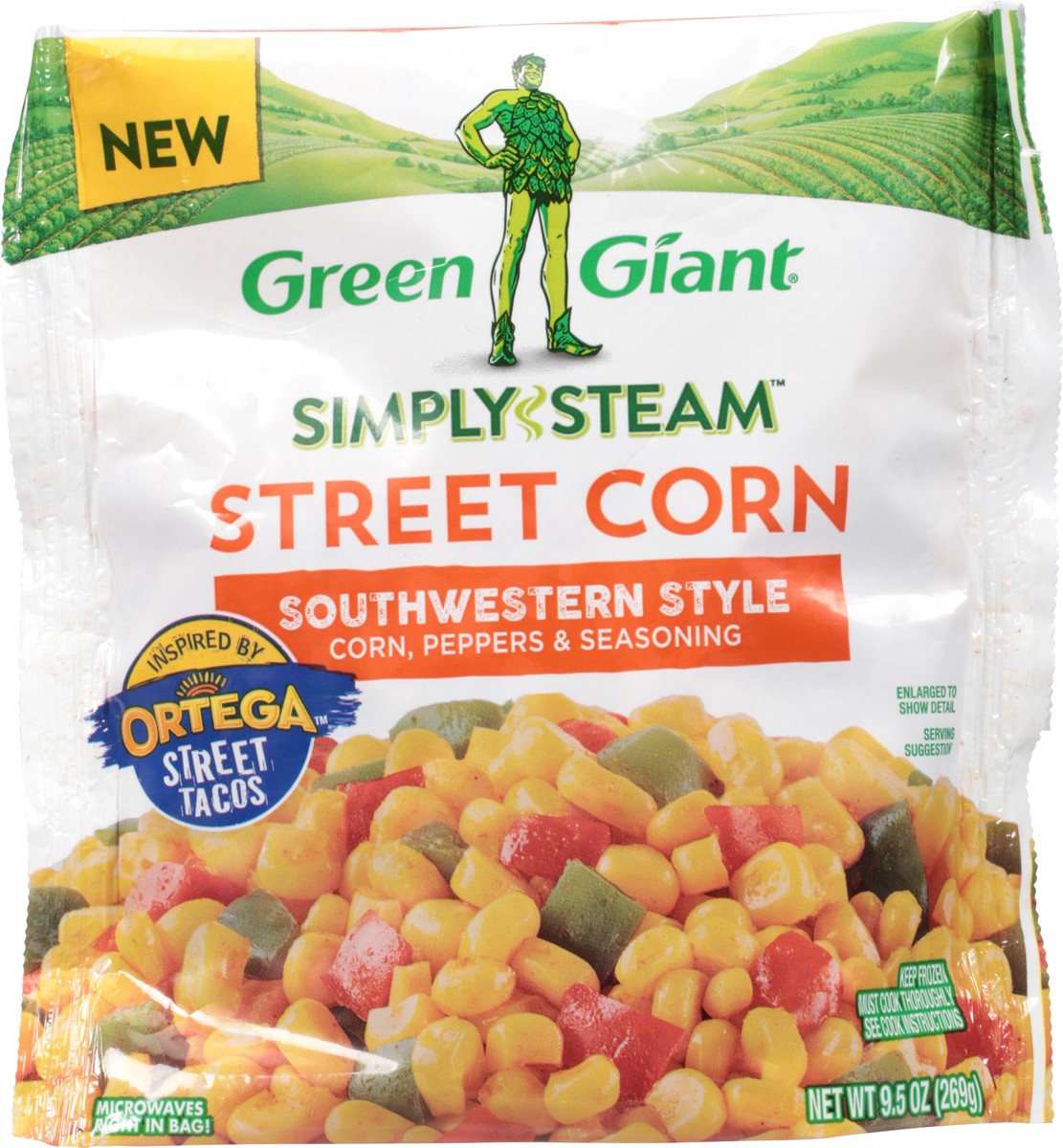 slide 4 of 9, Green Giant Simply Steam Street Corn Southwestern Style, 9.5 oz, 9.5 oz