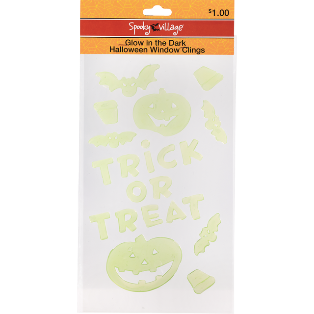 slide 1 of 1, Sz Hallown Asst Glow Gel Clings, 1 ct