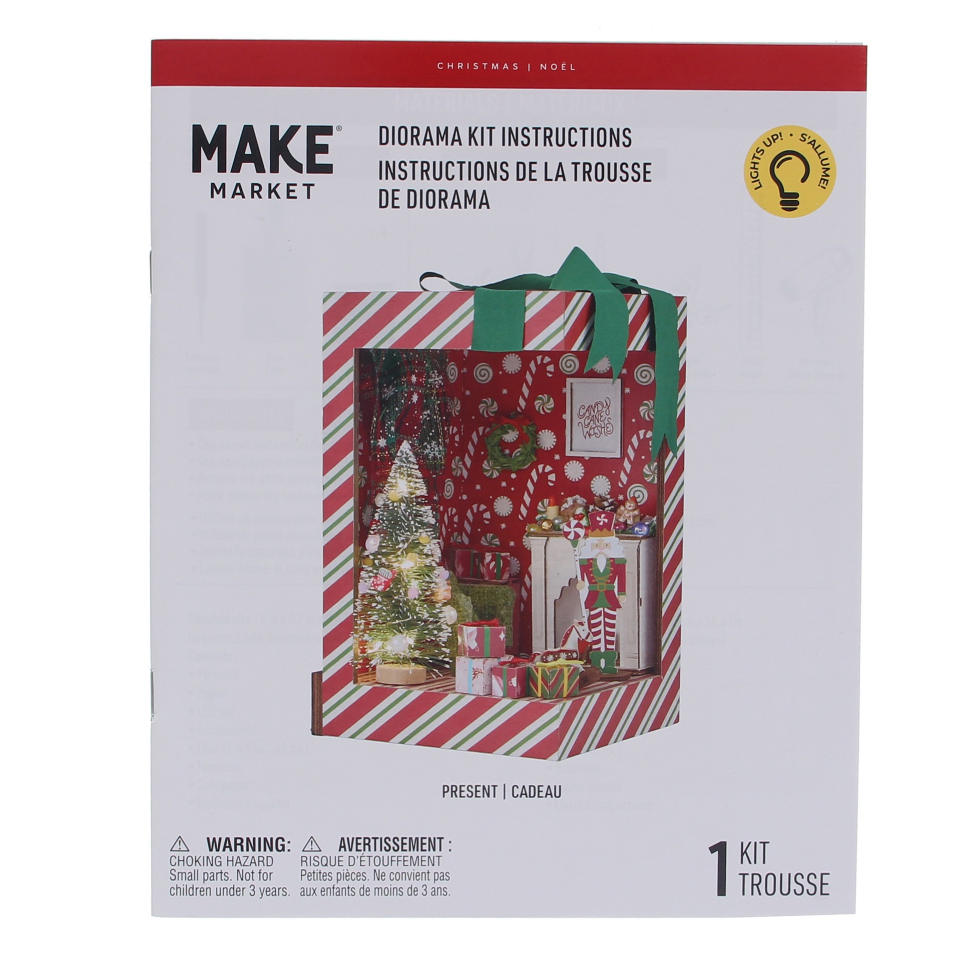 slide 6 of 9, Wrapped Present Diorama Kit By Make Market, 6 in x 5.7 in x 9.6 in