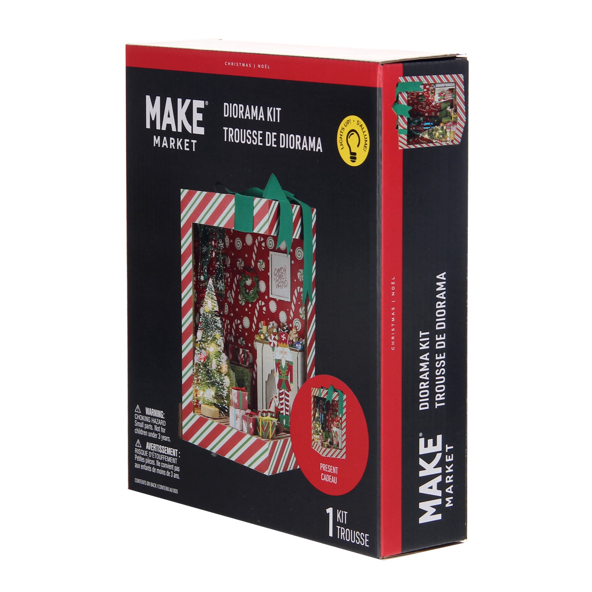 slide 7 of 9, Wrapped Present Diorama Kit By Make Market, 6 in x 5.7 in x 9.6 in