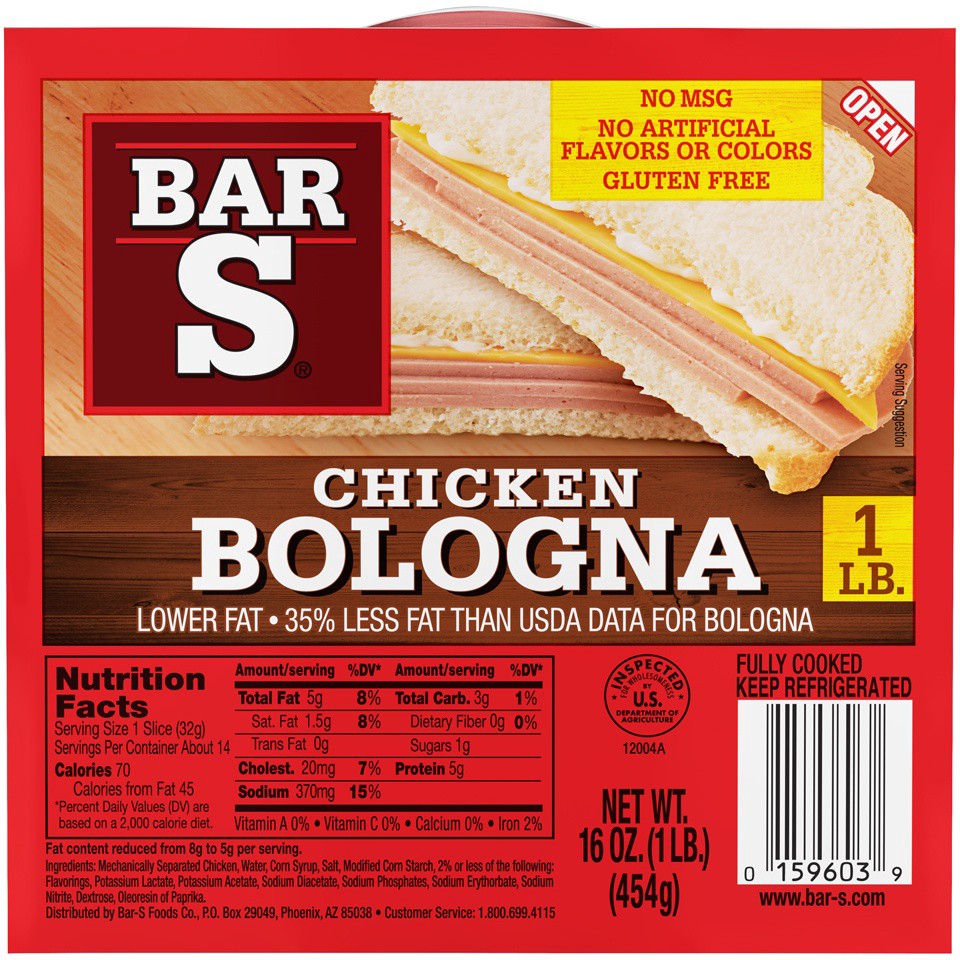 slide 1 of 11, Bar-S Chicken Bologna, 16 oz