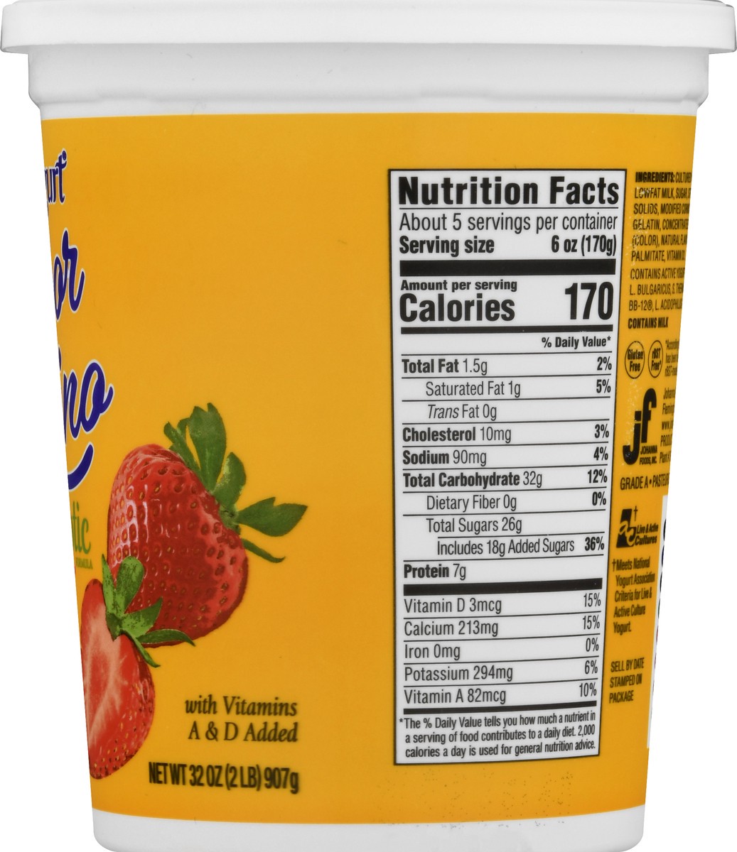 slide 10 of 13, La Yogurt Sabor Latino Lowfat Probiotic Strawberry Yogurt 32 oz, 32 oz