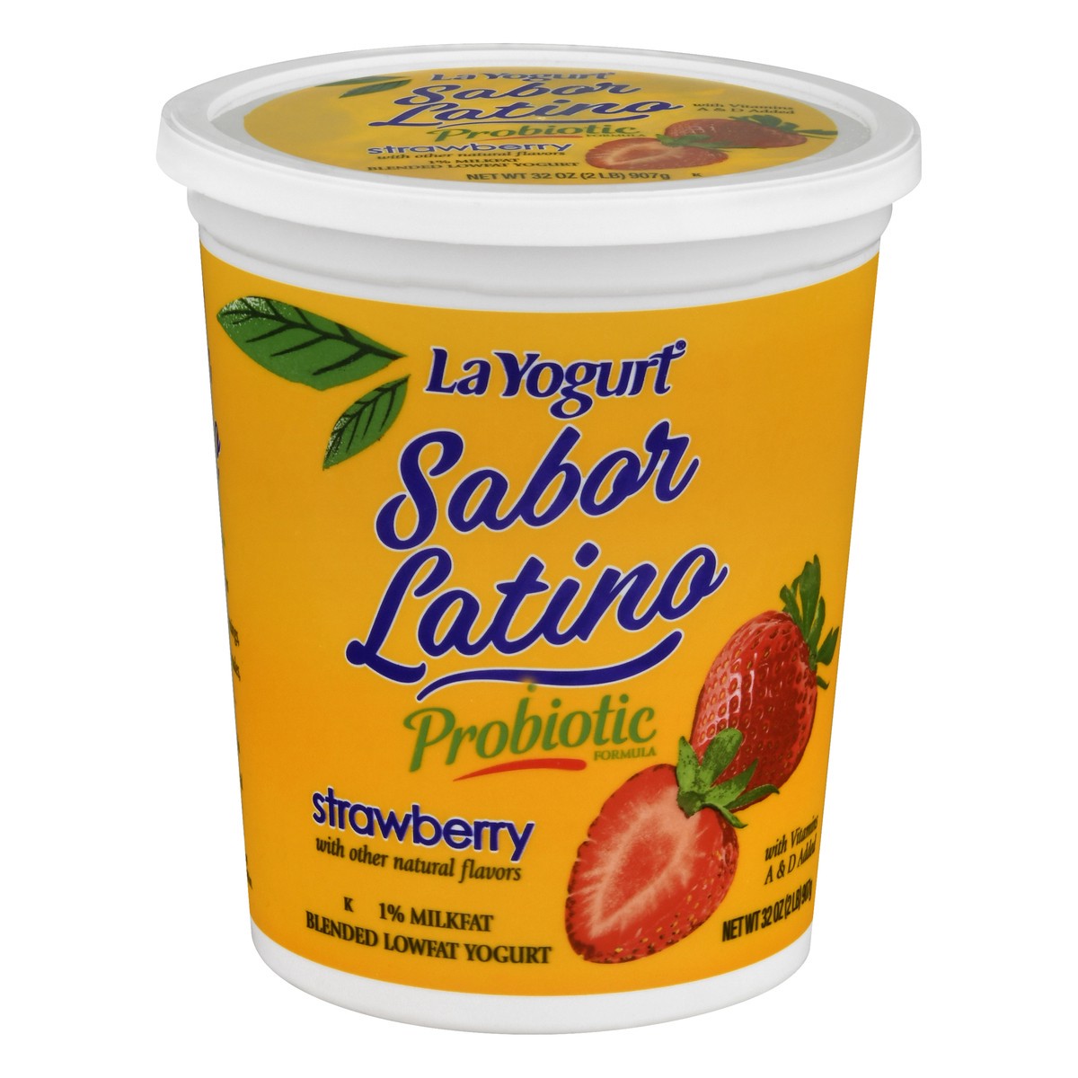 slide 4 of 13, La Yogurt Sabor Latino Lowfat Probiotic Strawberry Yogurt 32 oz, 32 oz