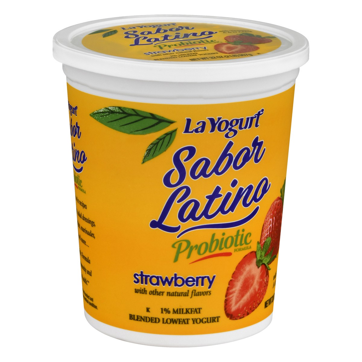 slide 6 of 13, La Yogurt Sabor Latino Lowfat Probiotic Strawberry Yogurt 32 oz, 32 oz