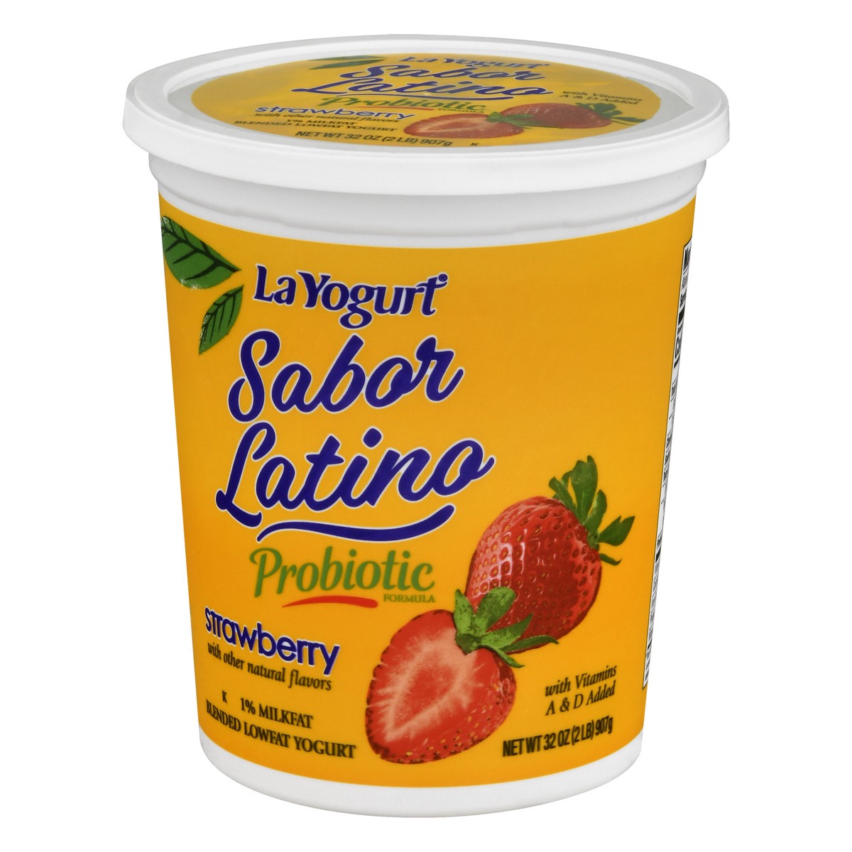 slide 5 of 13, La Yogurt Sabor Latino Lowfat Probiotic Strawberry Yogurt 32 oz, 32 oz