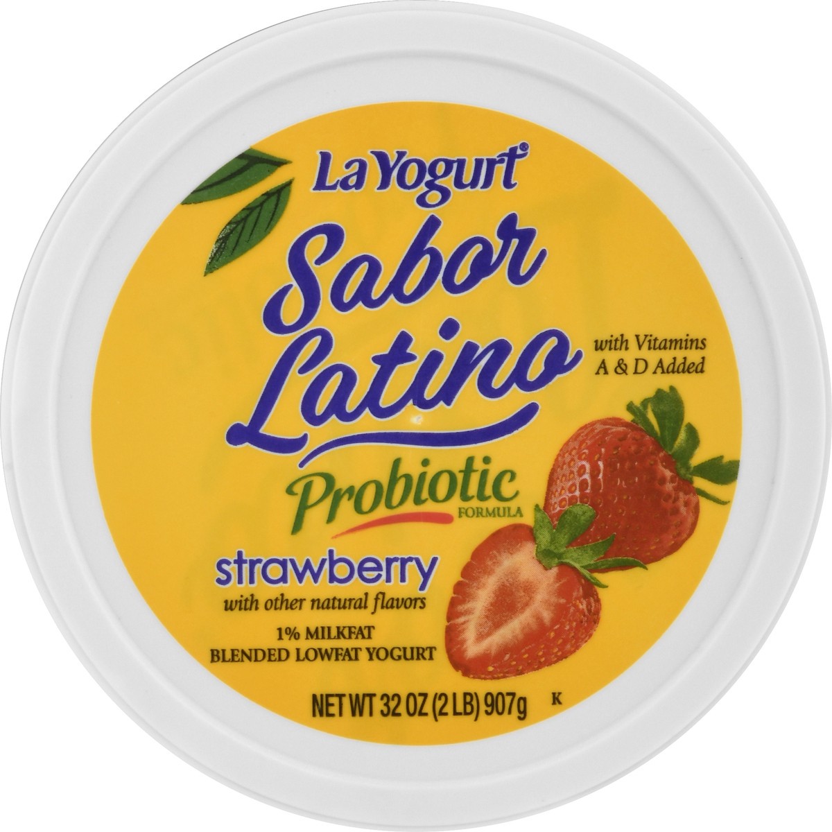 slide 3 of 13, La Yogurt Sabor Latino Lowfat Probiotic Strawberry Yogurt 32 oz, 32 oz