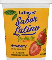 La Yogurt Sabor Latino Lowfat Probiotic Strawberry Yogurt 32 oz