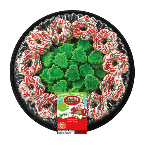 slide 1 of 1, Lofthouse Cookies - Holiday Shortbread Cookie Tray, 20 oz