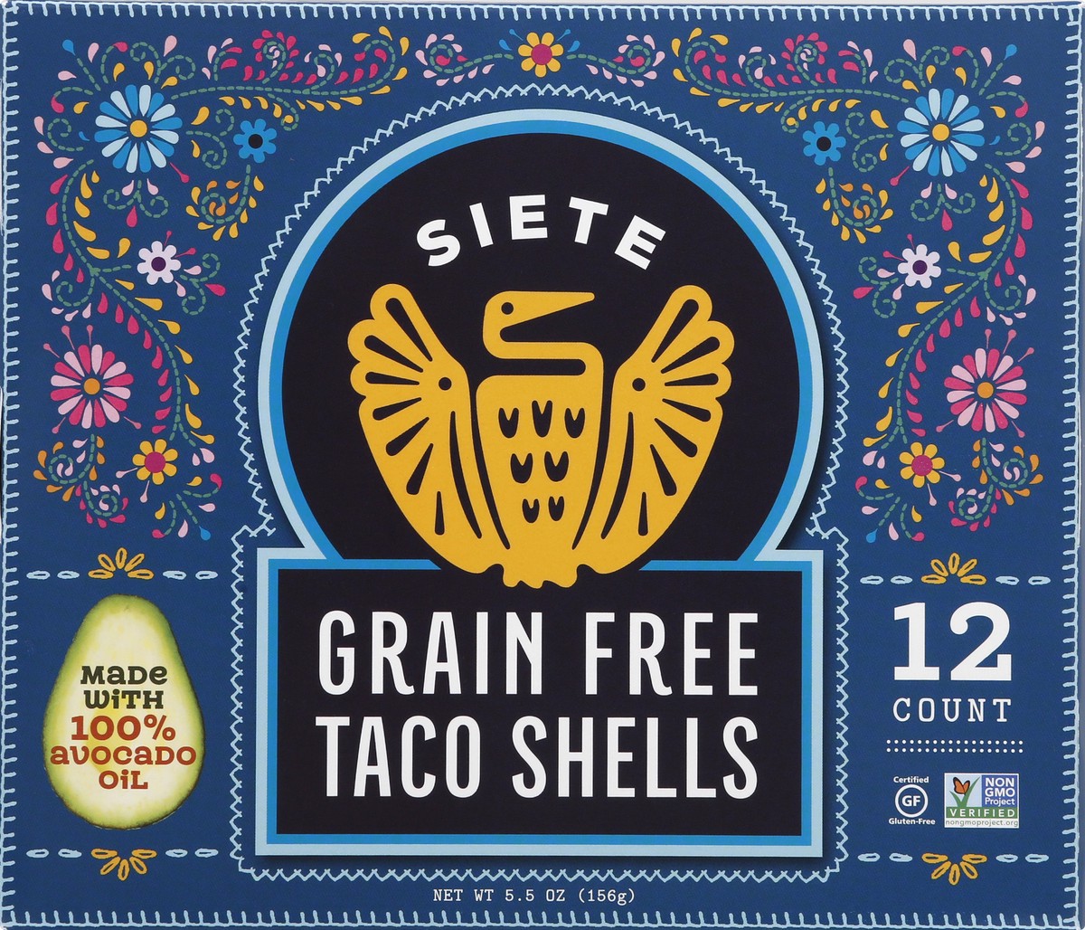 slide 3 of 9, Siete Grain Free, Gluten Free Taco Shells - 5.5oz/12ct, 12 ct; 5.5 oz
