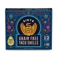 Siete Grain free Taco Shells 12 ea