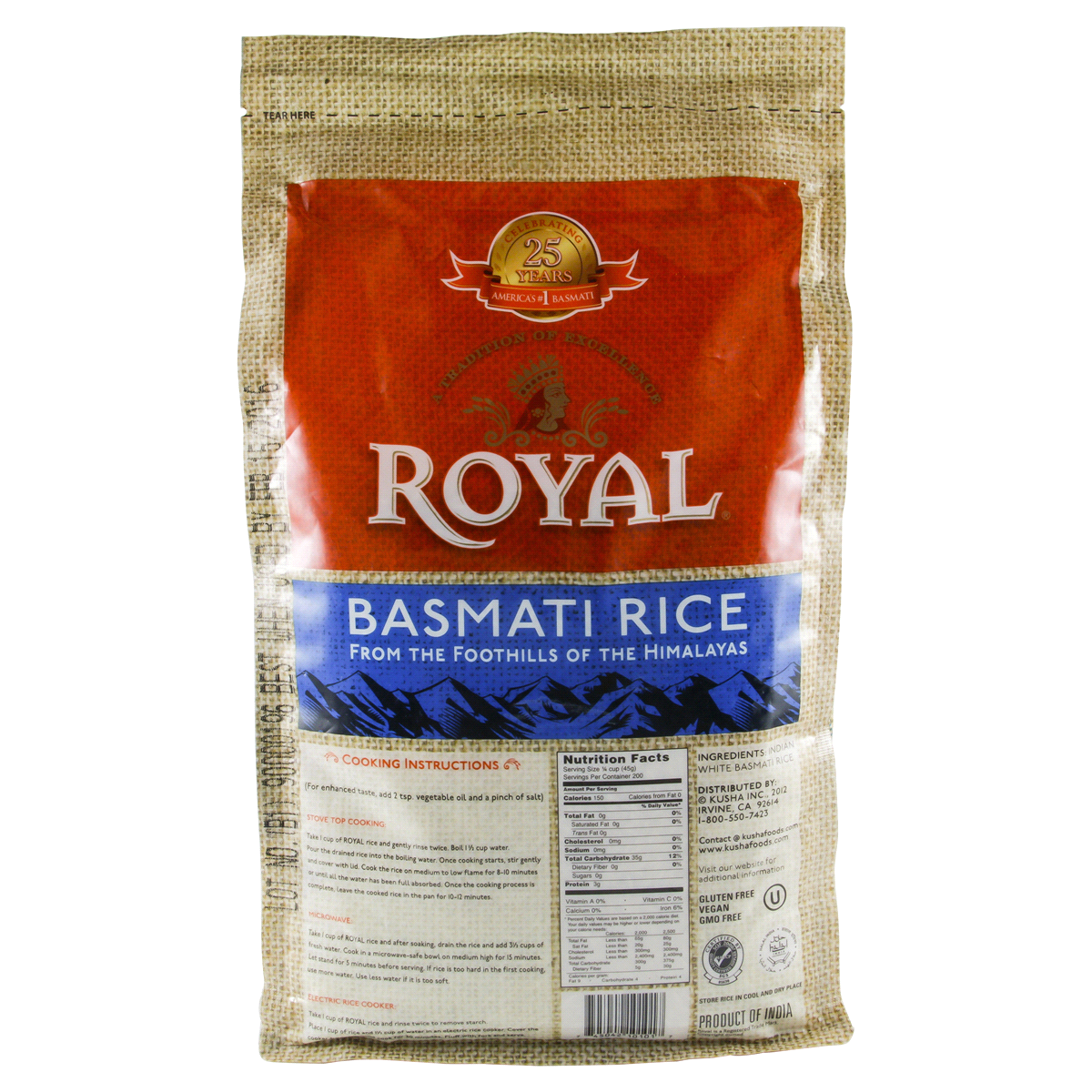 slide 2 of 2, Royal Indian Basmati Rice, 10 lb