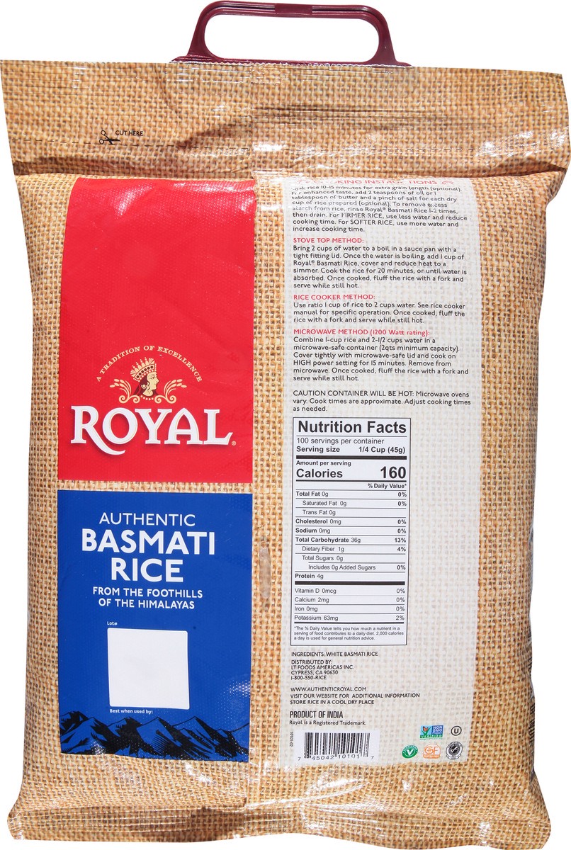 slide 5 of 9, Royal Authentic Basmati Rice 10 lb, 10 lb