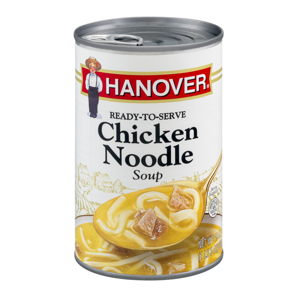 slide 1 of 1, Hanover Soup, Chicken Noodle, 19 oz