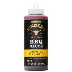 Kinder's Chipotle Pineapple BBQ Sauce 15.5 oz