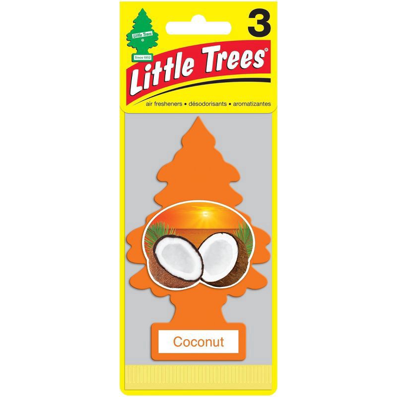 slide 1 of 18, Little Trees Air Fresheners - Coconut, 3 ct