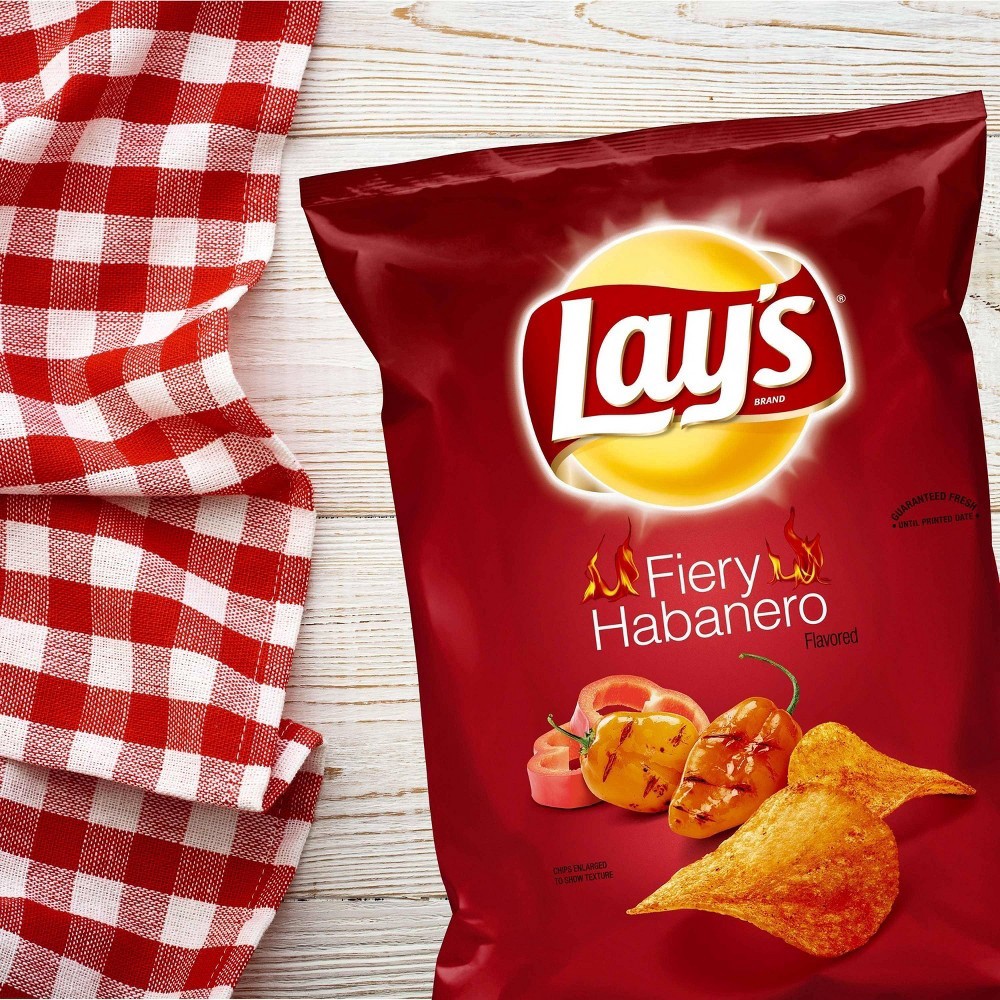 slide 2 of 3, Lay's Potato Chips Fiery Roasted Habanero 7 3/4 Oz, 7.75 oz