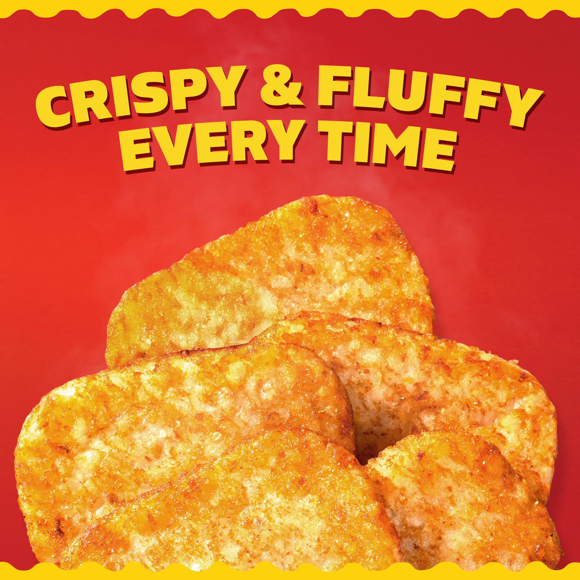 slide 5 of 10, Ore-Ida Crispy Hash Brown Patties, Shredded Potatoes, 3 lb Bag, 48 oz