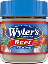 Wyler's's Wyler's''s Instant Bouillon Beef Flavored Powder, 3.75 oz Jar