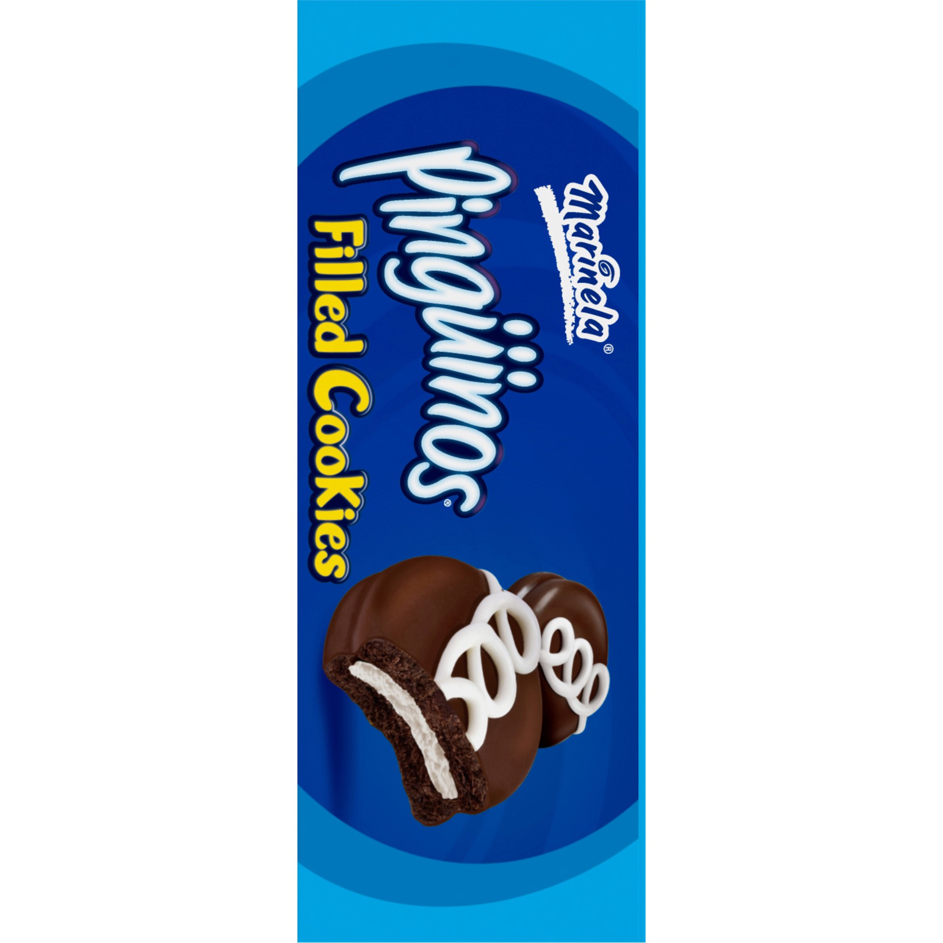 slide 3 of 5, Marinela Pingüinos Chocolate Crème Filled Cookies with Chocolate Coating, Artificially Flavored, 20 Count Box , 20 ct