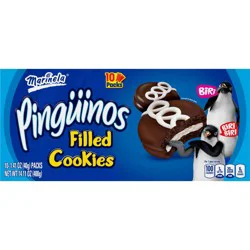 Marinela Pingüinos Chocolate Crème Filled Cookies with Chocolate Coating, Artificially Flavored, 20 Count Box