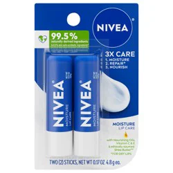 Nivea Moisture Lip Care, 0.17 oz