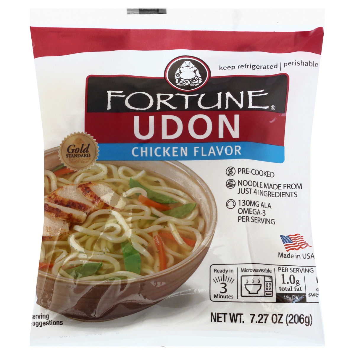 slide 1 of 1, Fortune Udon Soup Noodles With Chicken, 7 oz