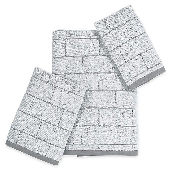 DKNY Grey Tile Bath Towel 1 ct Shipt