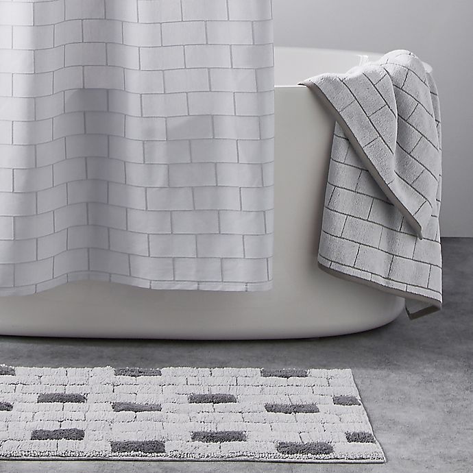 slide 5 of 5, DKNY Grey Tile Bath Towel, 1 ct