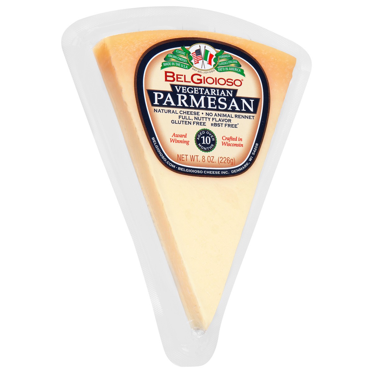 slide 2 of 14, BelGioioso Vegetarian Parmesan Cheese 8 oz, 8 oz