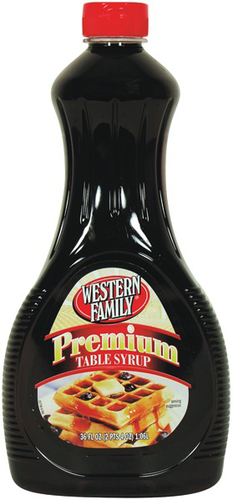 slide 1 of 1, Western Family Premium Table Syrup, 36 oz