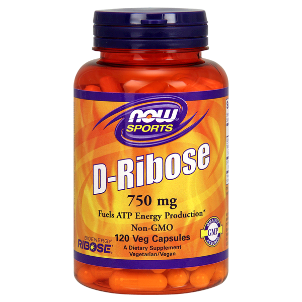 slide 1 of 1, D-Ribose 750 mg - 120 Vegetable-Capsules, 120 ct