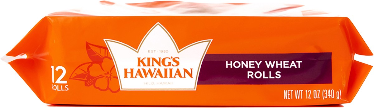 slide 4 of 12, King's Hawaiian Honey Wheat Rolls 12 ea, 12 ct