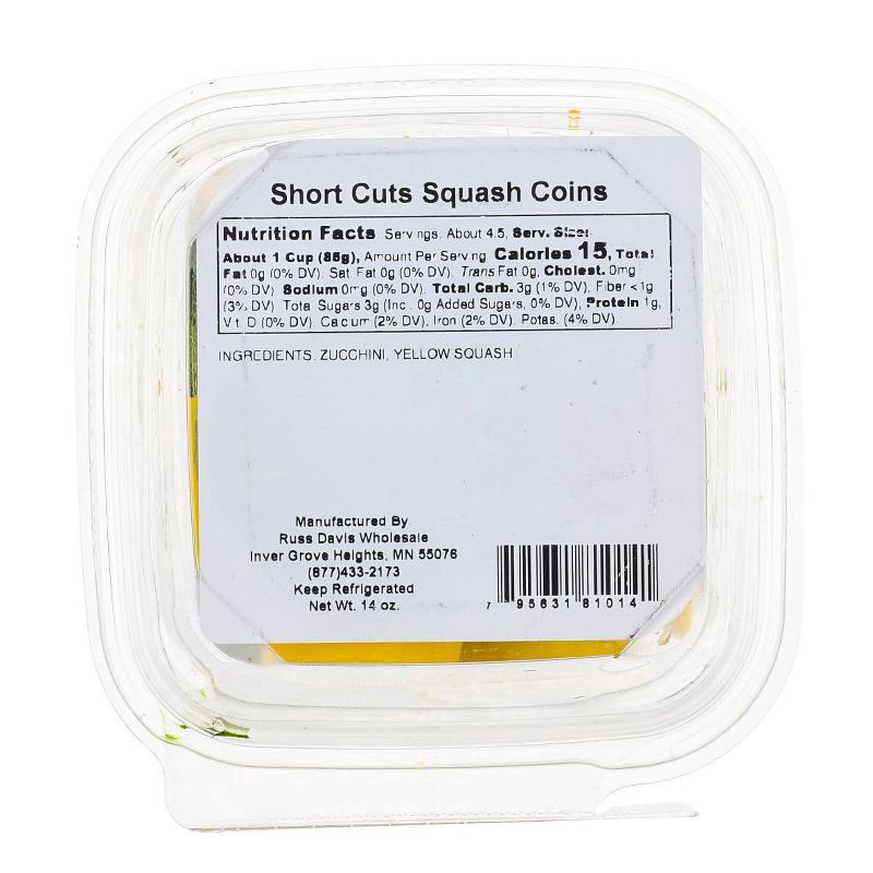 slide 2 of 2, Quick & Easy Green & Yellow Cut Zucchini Rounds, 14 Ounce, 14 oz