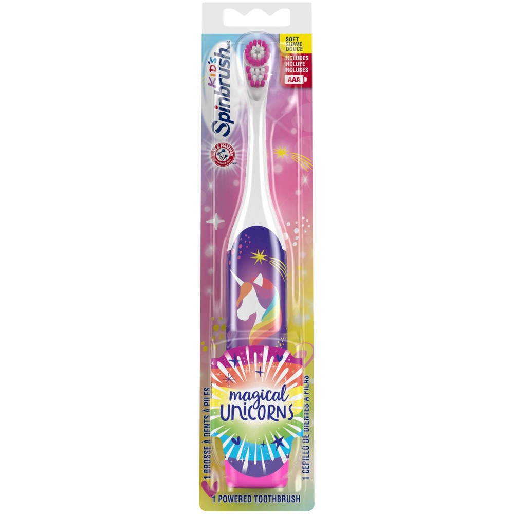 slide 34 of 66, Spinbrush Mermaid & Unicorn Kids Electric Toothbrush, 1 ct