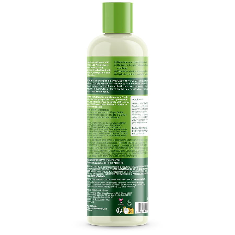 slide 2 of 3, ORS Olive Oil Deep Hydrating Creamy Aloe Conditioner, 16 fl oz