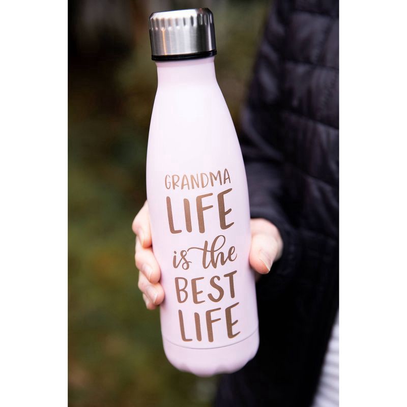 slide 2 of 4, Pearhead Grandma Life Water Bottle - Pink, 16 oz