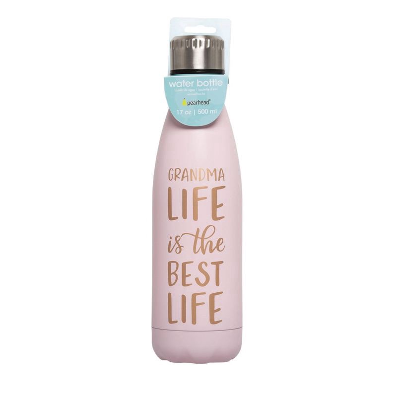 slide 4 of 4, Pearhead Grandma Life Water Bottle - Pink, 16 oz