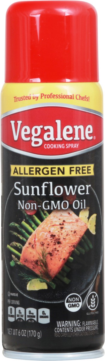 slide 1 of 9, Vegalene Allergen Free Sunflower Cooking Spray 6 oz, 6 oz
