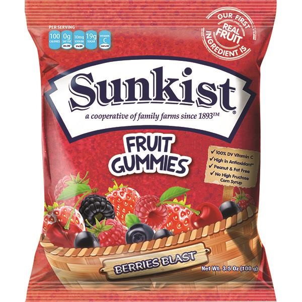 slide 1 of 1, Sunkist Berry Blast Gummies (Where Available), 3.5 oz