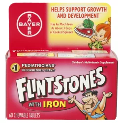 Flintstones with Iron Children's Multivitamin Supplement Chewable Tablets