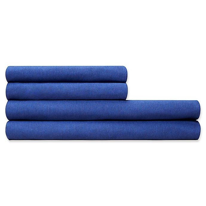 slide 1 of 1, Calvin Klein Modern Cotton Harrison Full Fitted Sheet - Cobalt, 1 ct