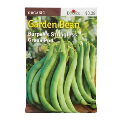 Burpee Organic Stringless Green Pod Garden Bean Seeds