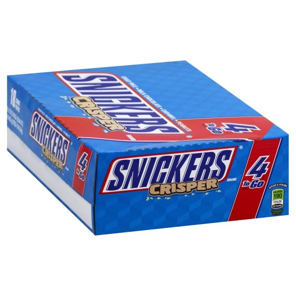 slide 1 of 1, Snickers Crispers Sharing Size, 18 ct