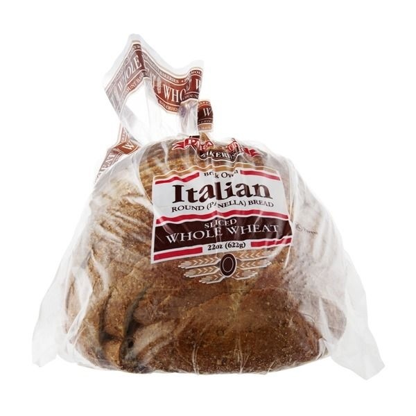 slide 1 of 1, Paramount Bakeries Italian Bread Brick Oven Whole Wheat, 22 oz