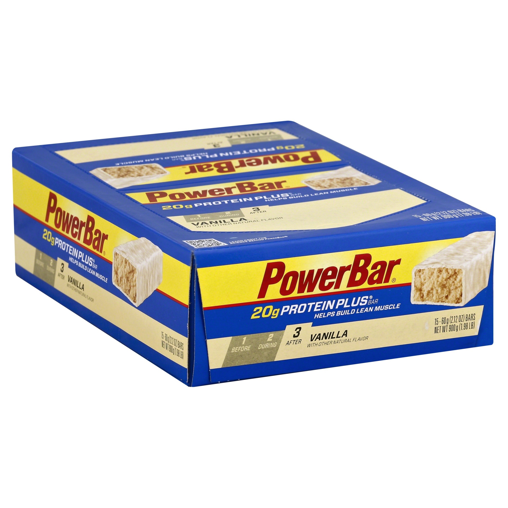 slide 1 of 1, PowerBar Vanilla ProteinPlus Bars, 15 ct