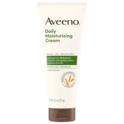 Aveeno Daily Moisturizing Cream, Fragrance Free, 7.5 Oz