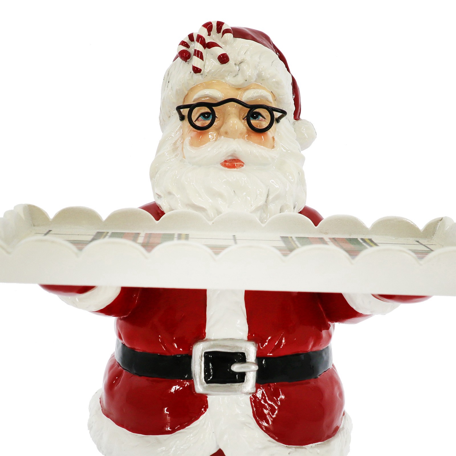 slide 4 of 5, 11.5" Santa Holding A Tray Tabletop Decor By Ashland, 7.3 in x 7 in x 11.48 in