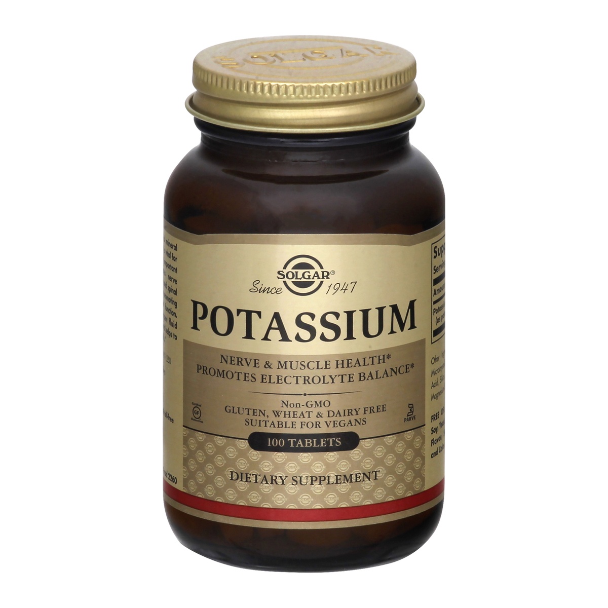 slide 1 of 1, Solgar Potassium Tablets, 100 ct